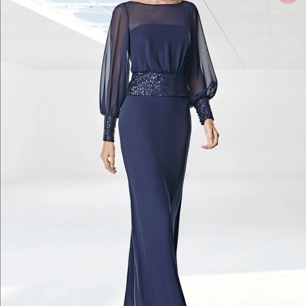 Mondressy blue elegant gown